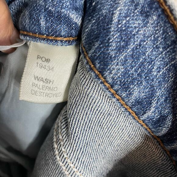 Reformation Palermo Destroyed  High Rise Straight Leg Jeans Cotton Women's 24 - Picture 8 of 11